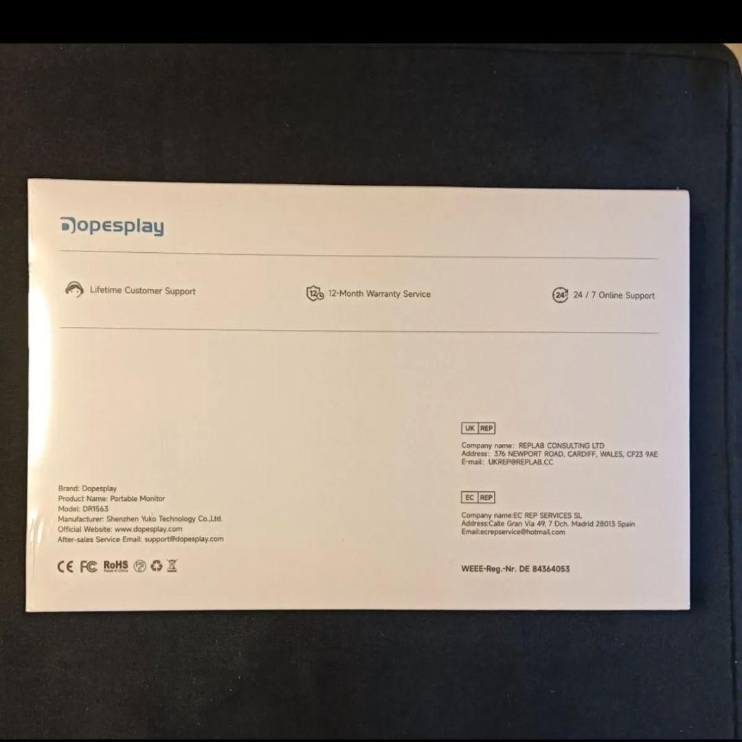 15.6インチポータブルモニターパネル モバイルモニター スピーカー内蔵 自立型