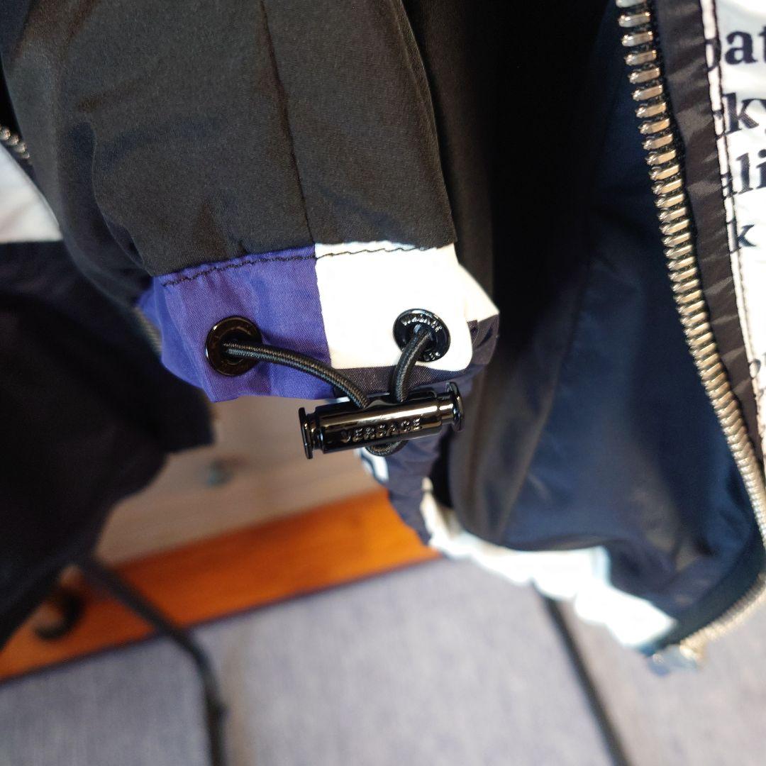 ジャケット・アウター Medusa Silk Blend Hooded Nylon Jacket