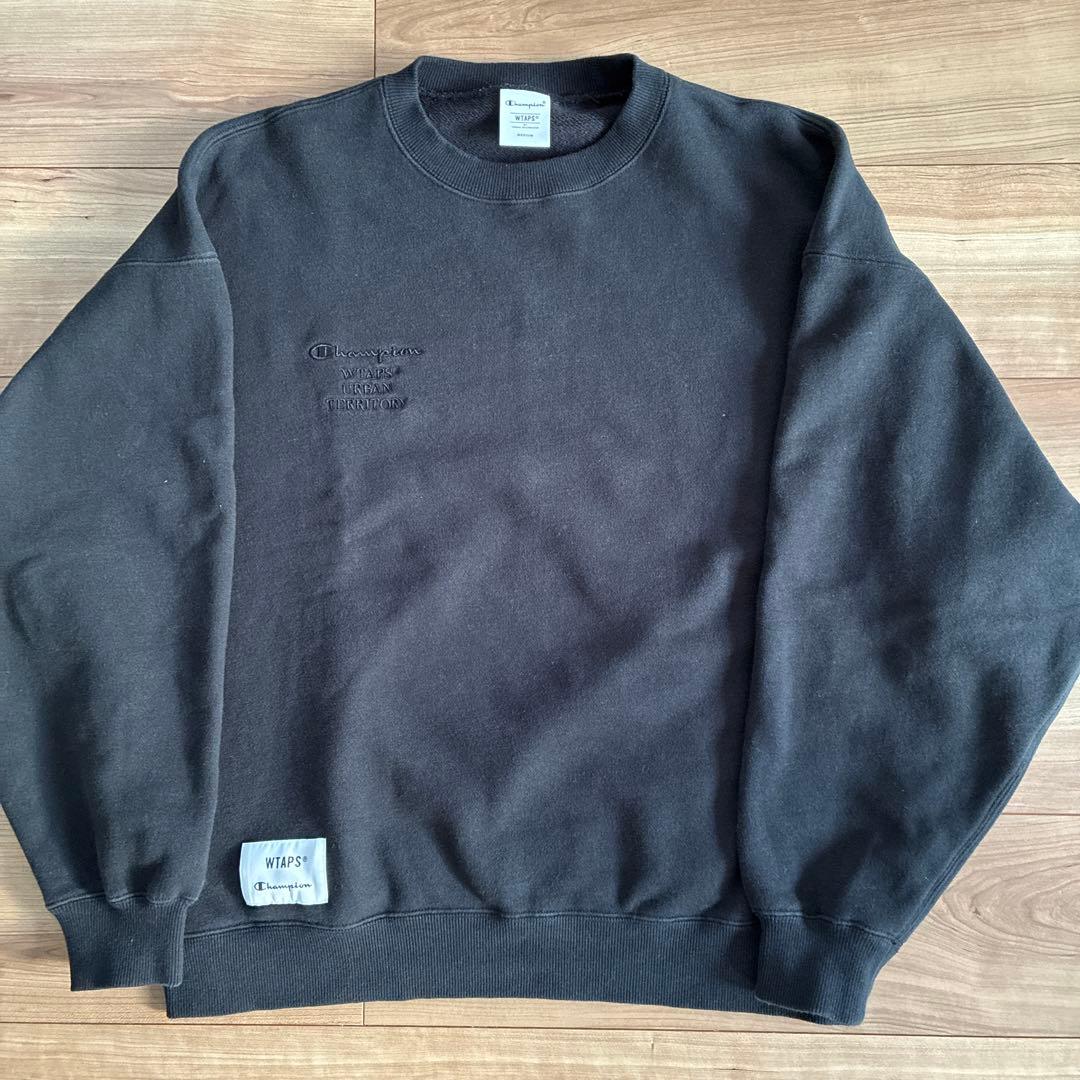 【美品・即完売品】WTAPS×Champion クルーネックスウェットシャツ