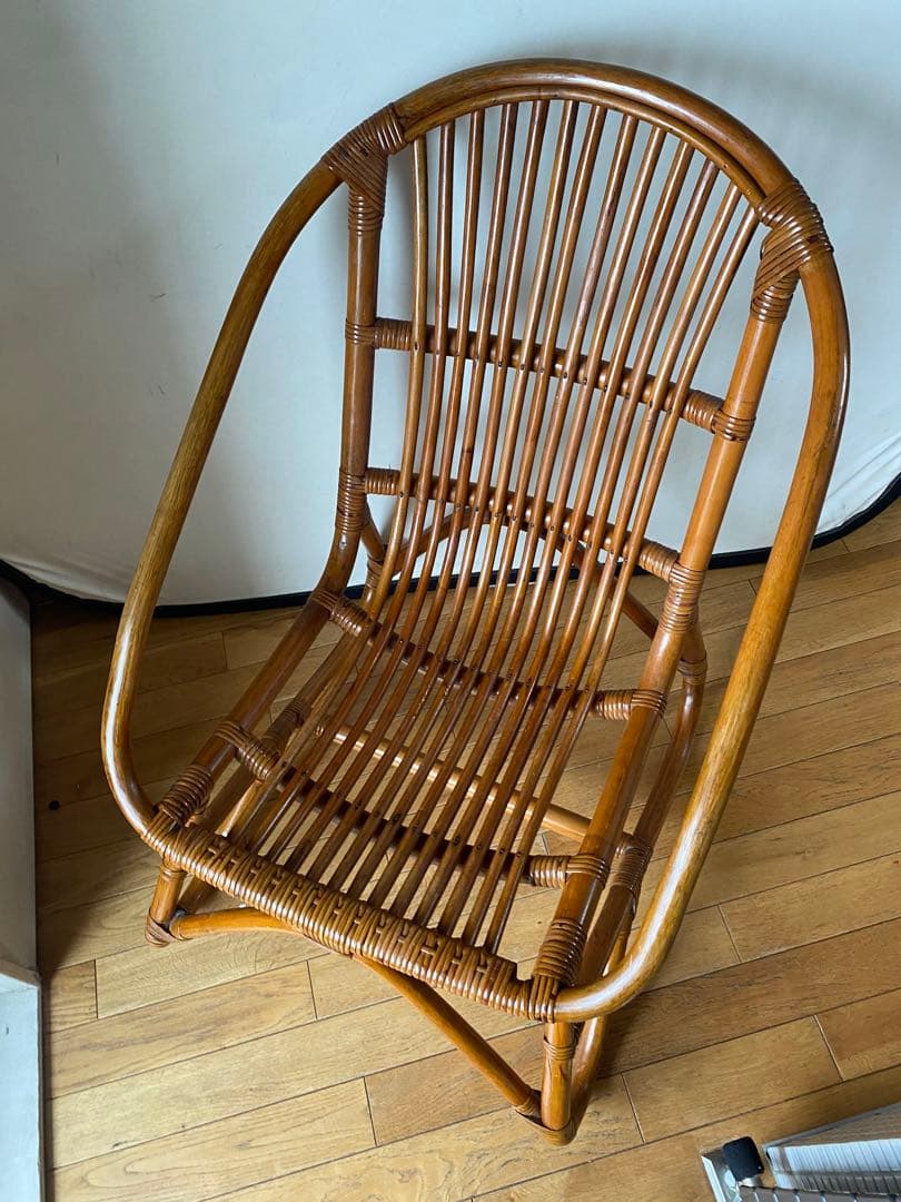 70s 80s ヴィンテージ ラタン チェア　希少　昭和 椅子 レトロ アジアン