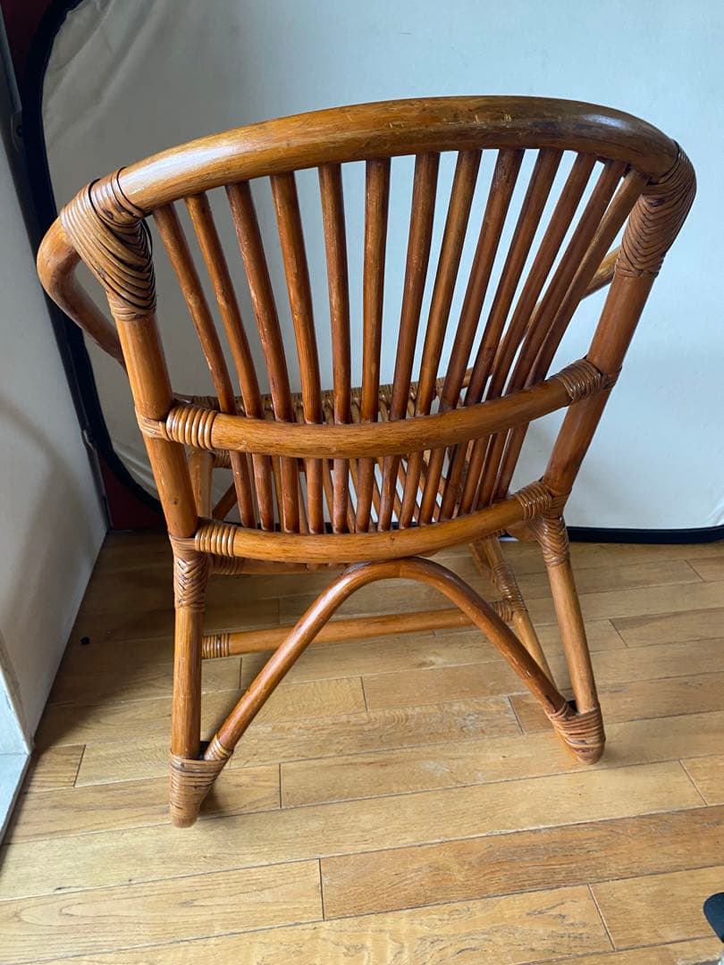 70s 80s ヴィンテージ ラタン チェア　希少　昭和 椅子 レトロ アジアン