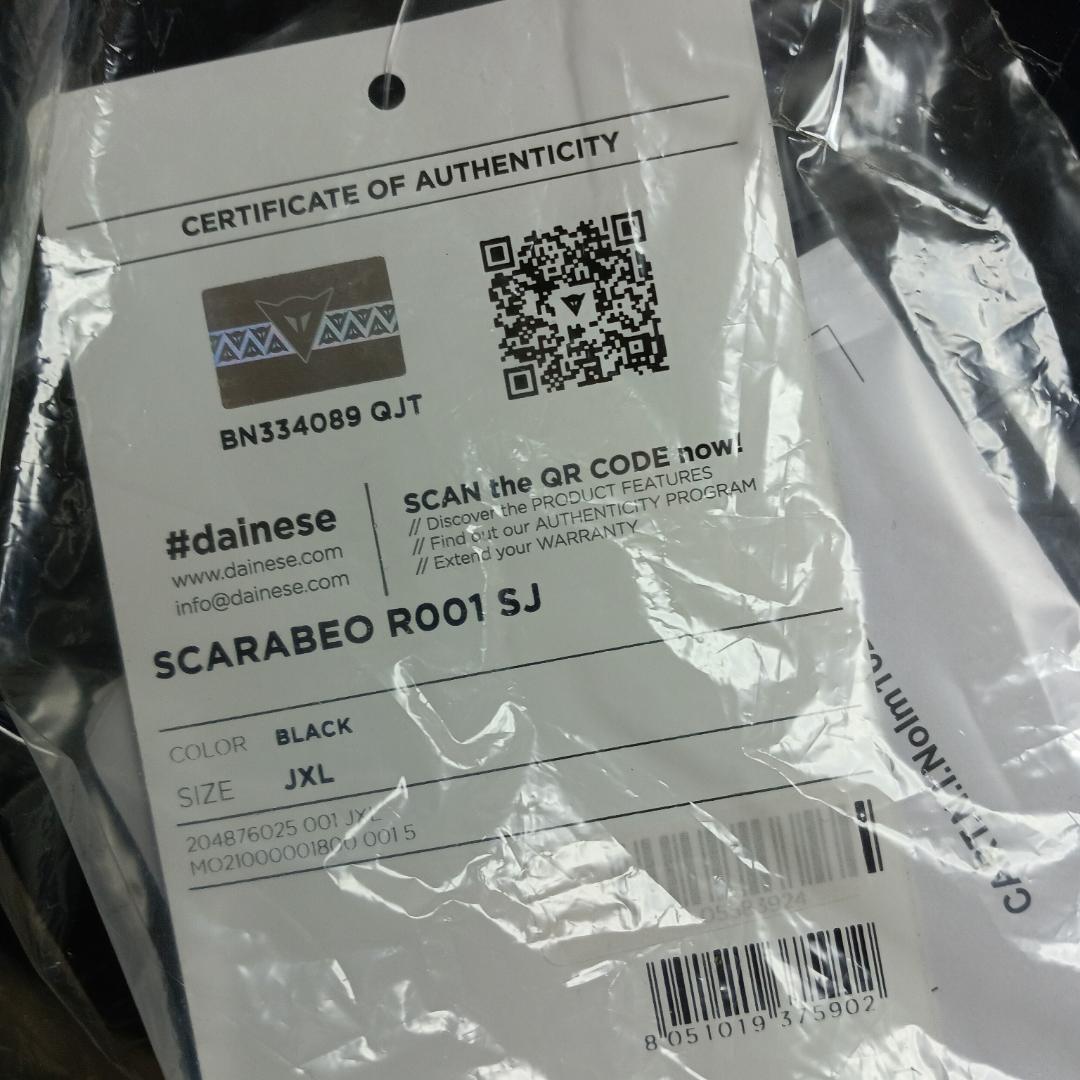 DAINESE SCARABEO R001 SJ プロテクター サイズJXL