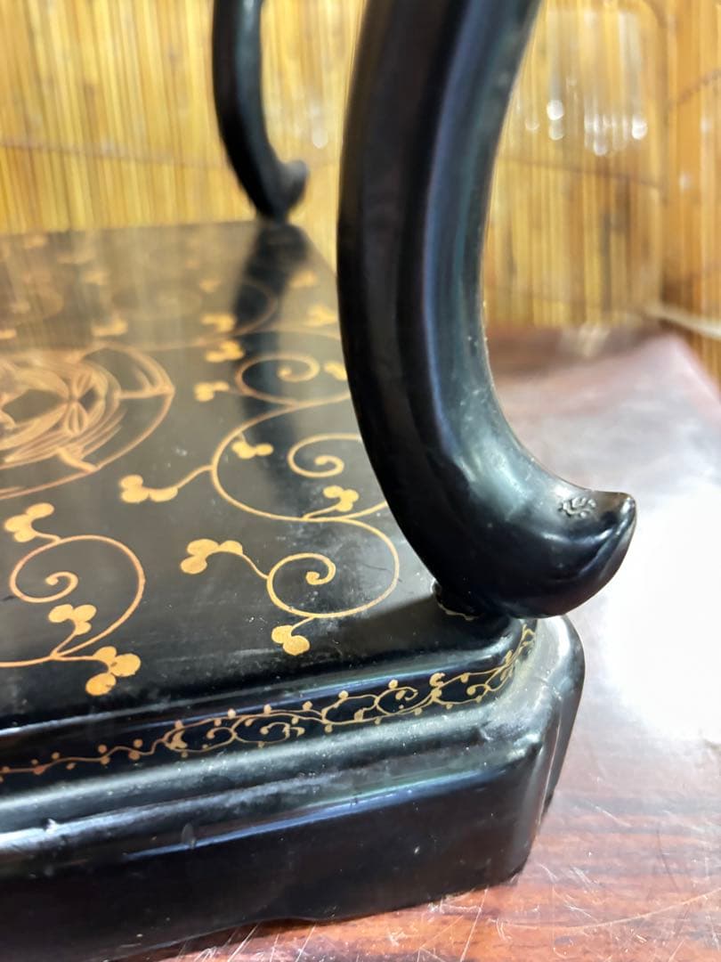 超貴重 江戸時代 伊達家から最上家に渡った 家紋の座卓