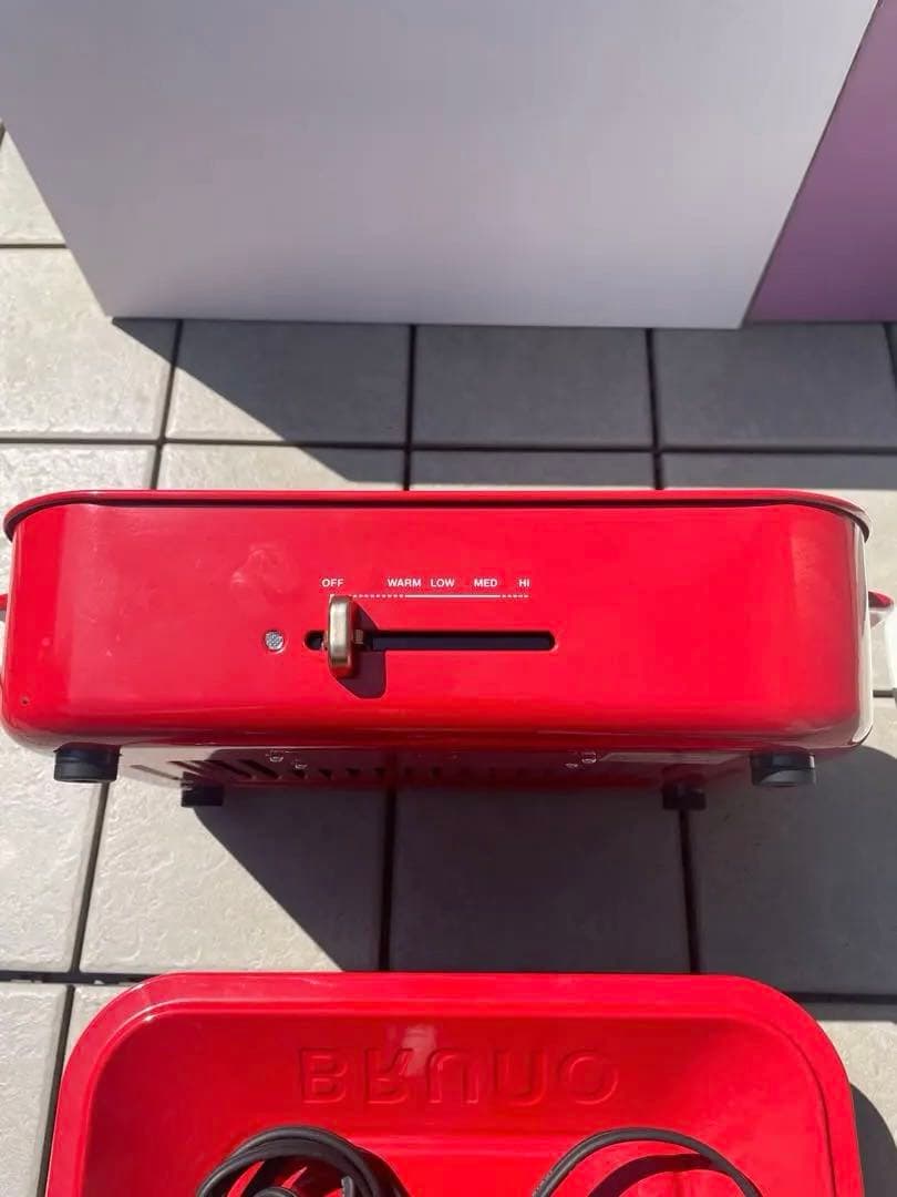 Bruno コンパクトホットプレート 赤