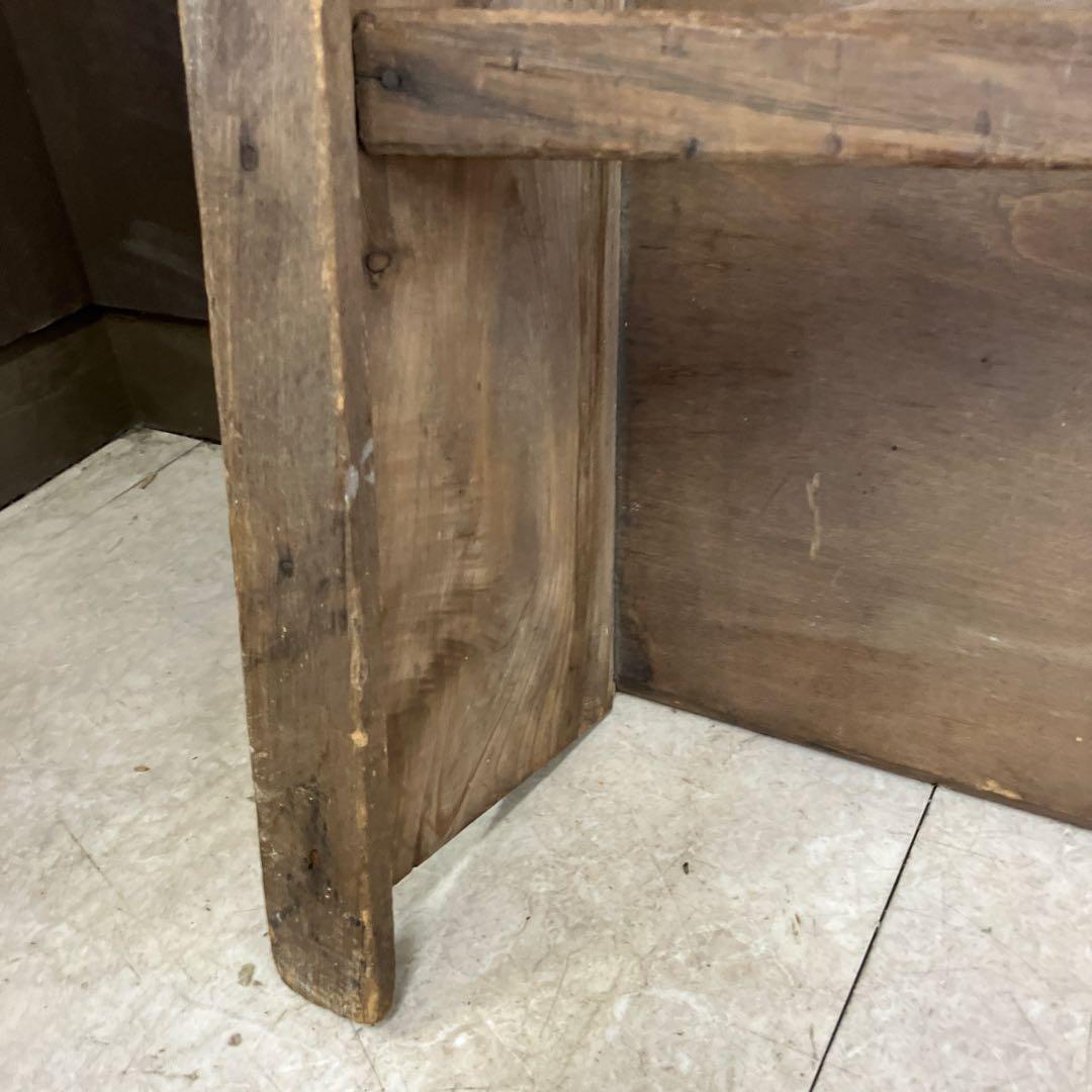 A-3 昭和レトロ 木製文机 古民具 味わい深い古材の座卓 ローテーブル 古道具