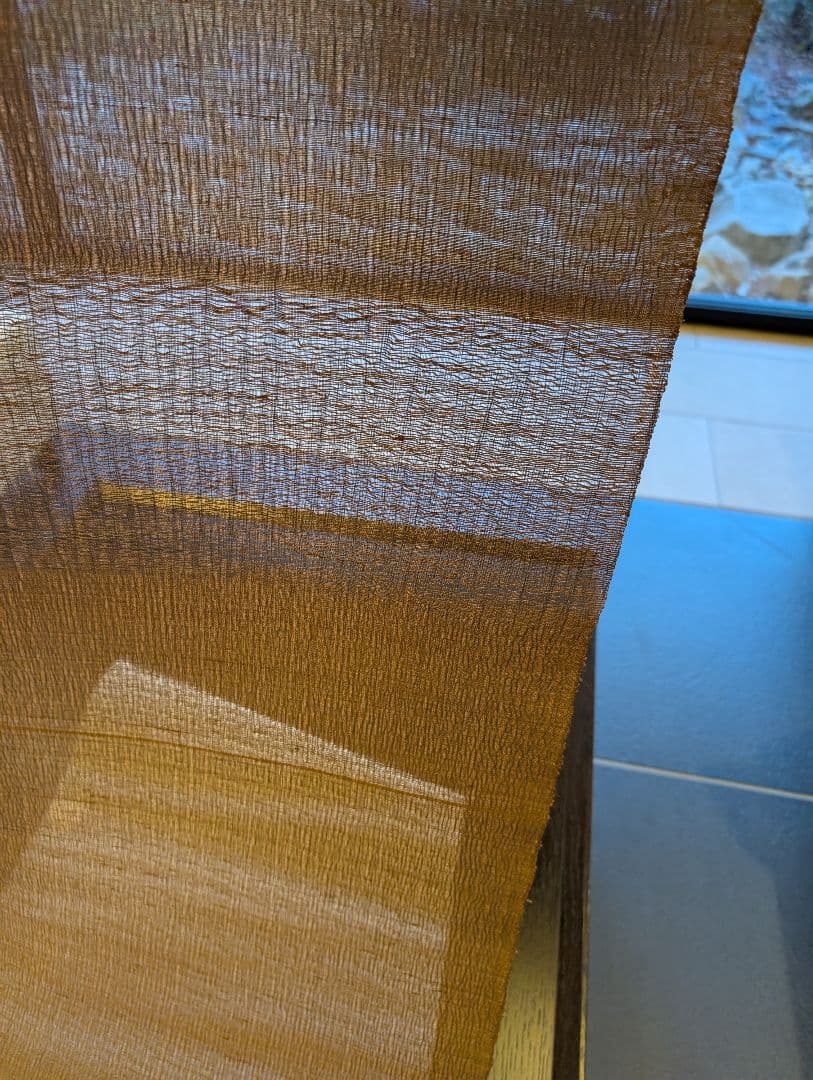 まこと織物　まことのよろけすくい織　手織西陣織名古屋帯反物　絹　新品　31万円