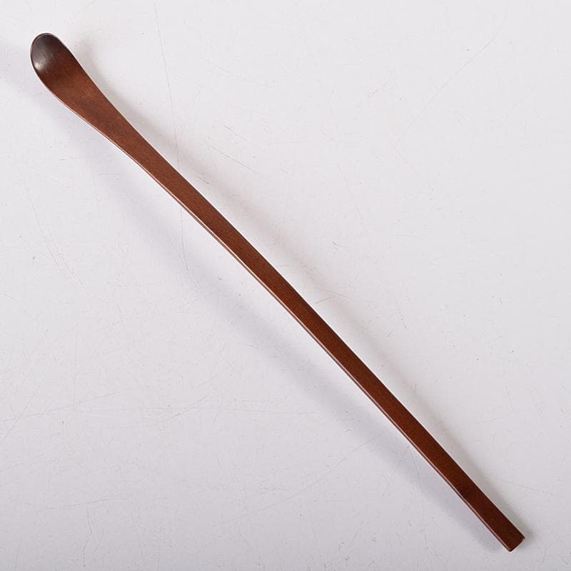 茶道具　煤竹　茶杓　裏千家十四代淡々斎書付　共筒共箱　U　R7949