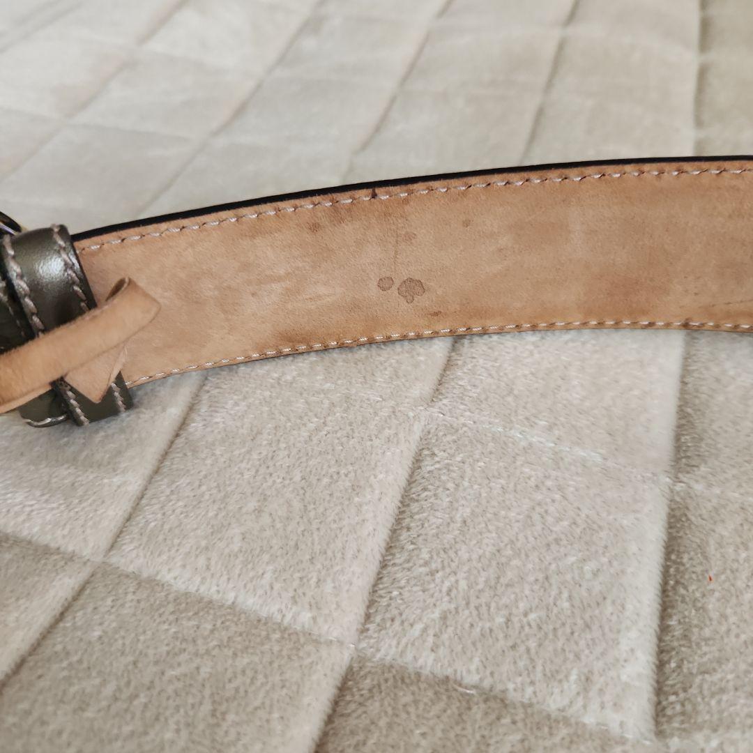 GUCCI GGロゴバックル ブラウンレザーベルト