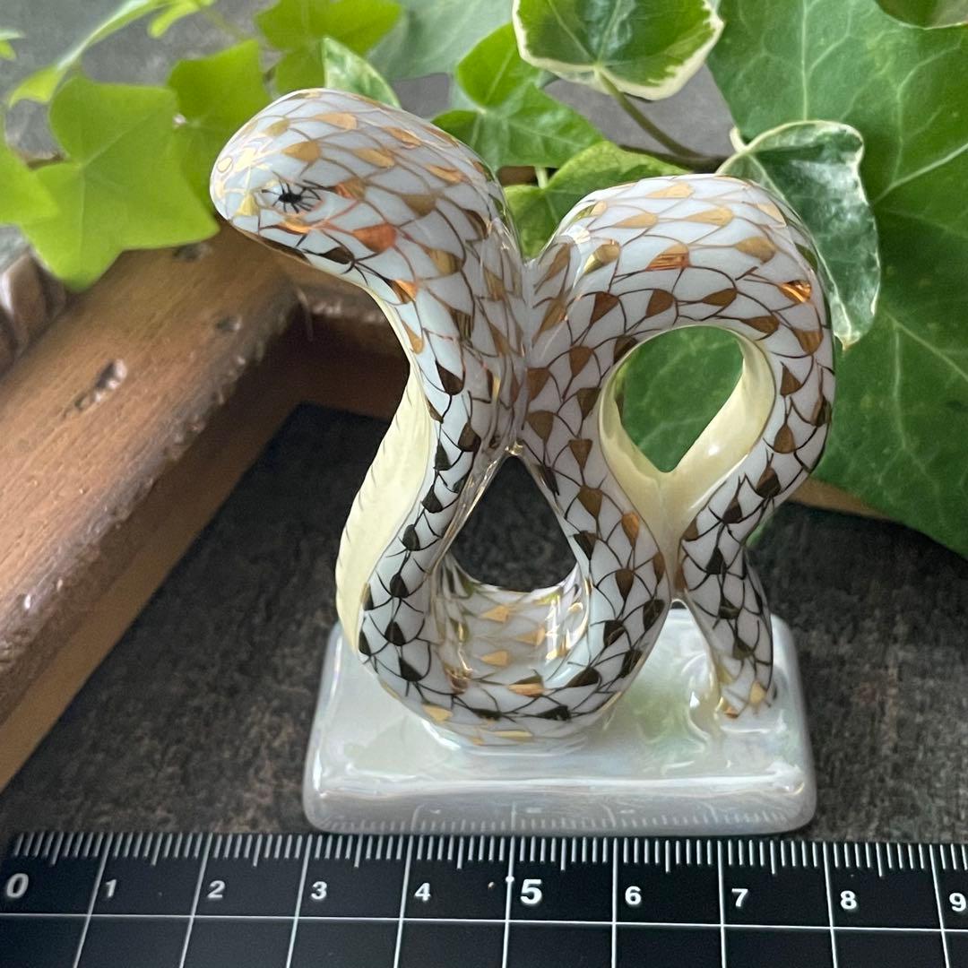 HEREND ゾディアック　十二支フィギュリン　金　2013年 ヘビ