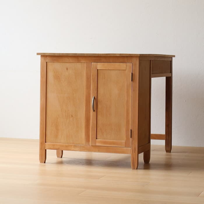 アンティーク タモ材 無塗装 片袖机 レトロ 無垢材 デスク 古家具