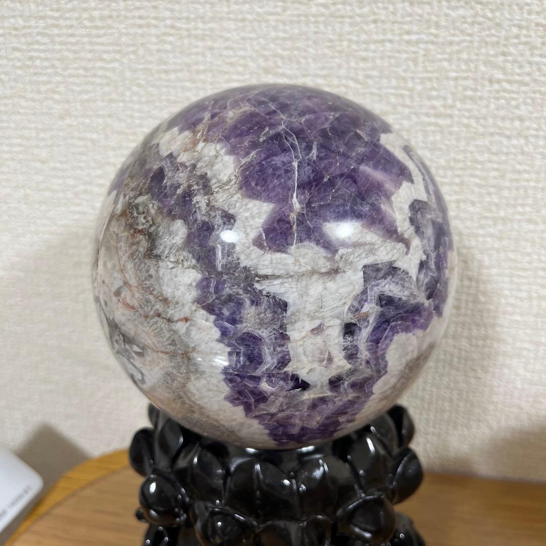 【天然石】ケープアメジスト ドリームアメジスト 丸玉 スフィア 大玉