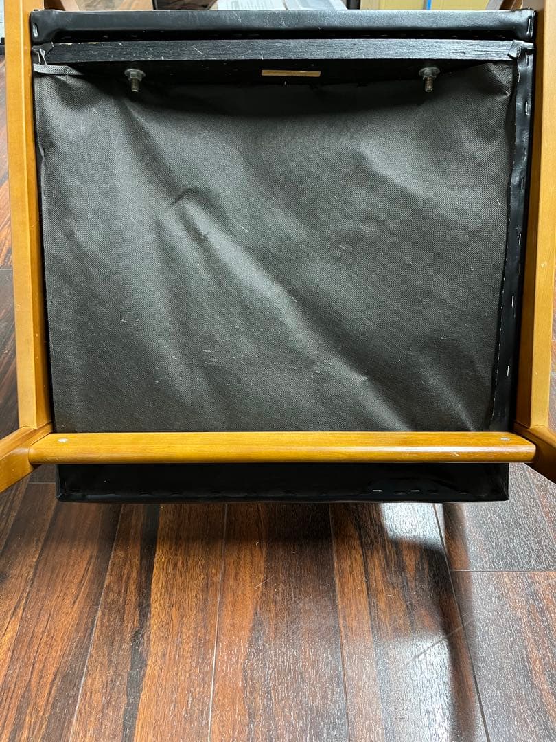 カリモク karimoku アームチェア 1人掛け ブラック レザー 木製 椅子