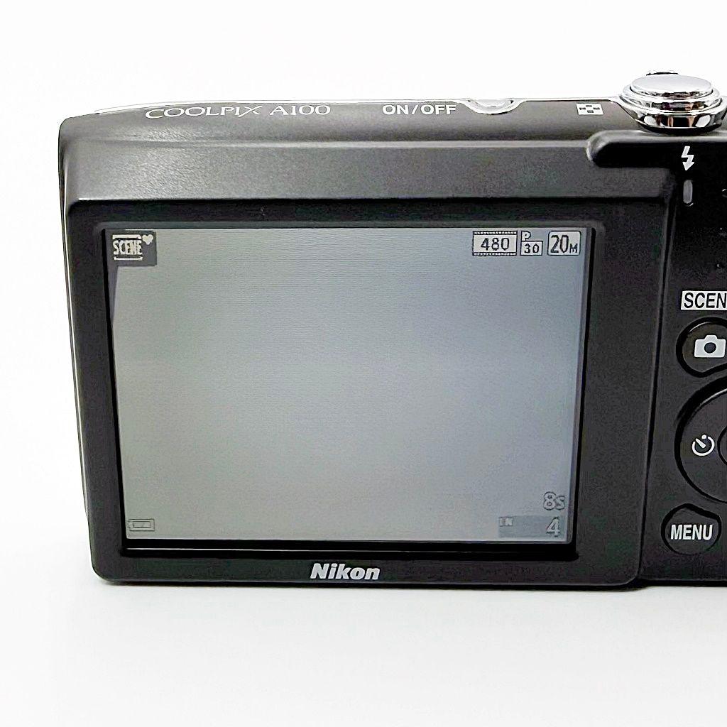【美品】ニコン COOLPIX A100 シルバー コンデジ カメラ 中古