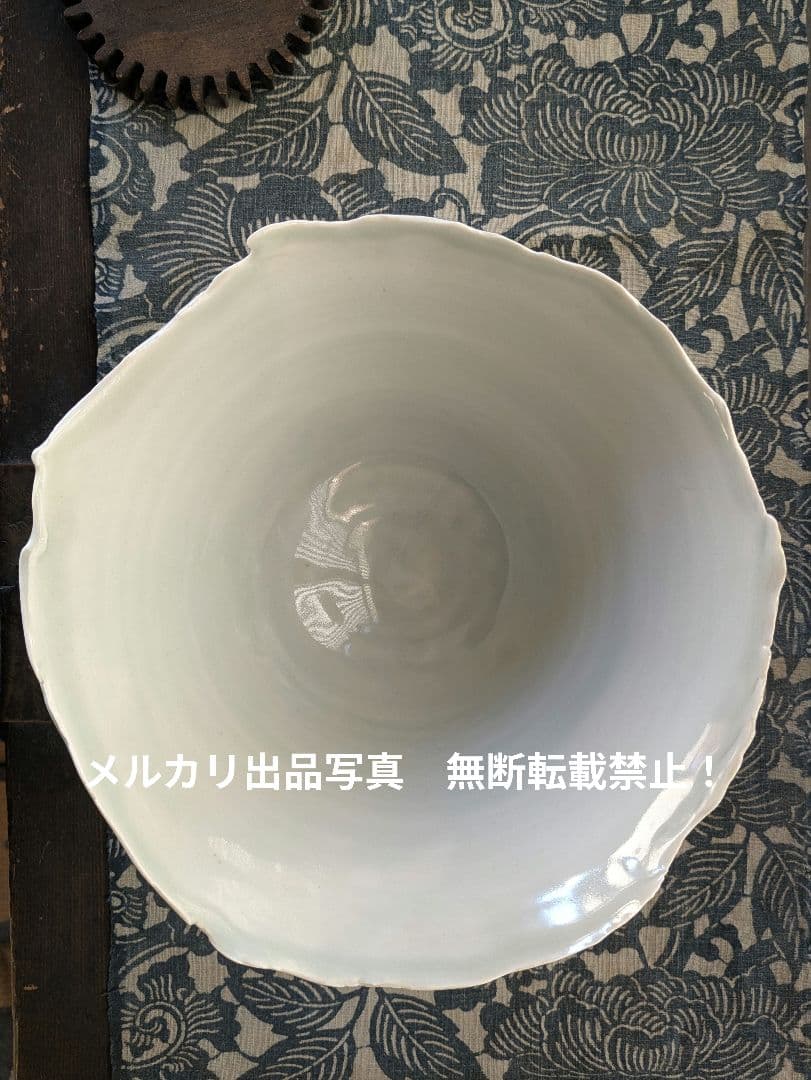 作家　生井講蔵 作　青白磁　深鉢　大深鉢