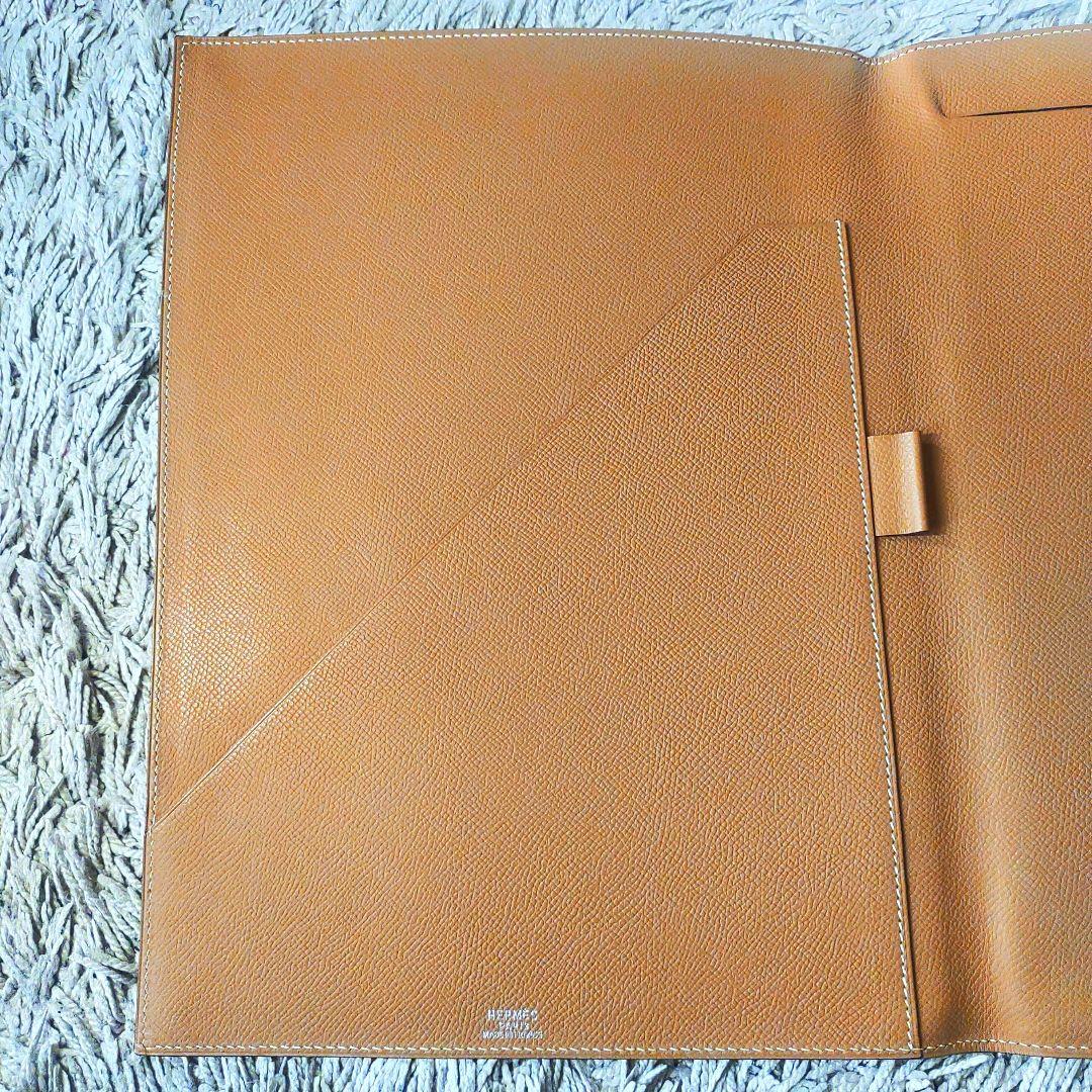 【A4サイズ】HERMES　エルメス　ノートカバー　メモパッド　ブルー