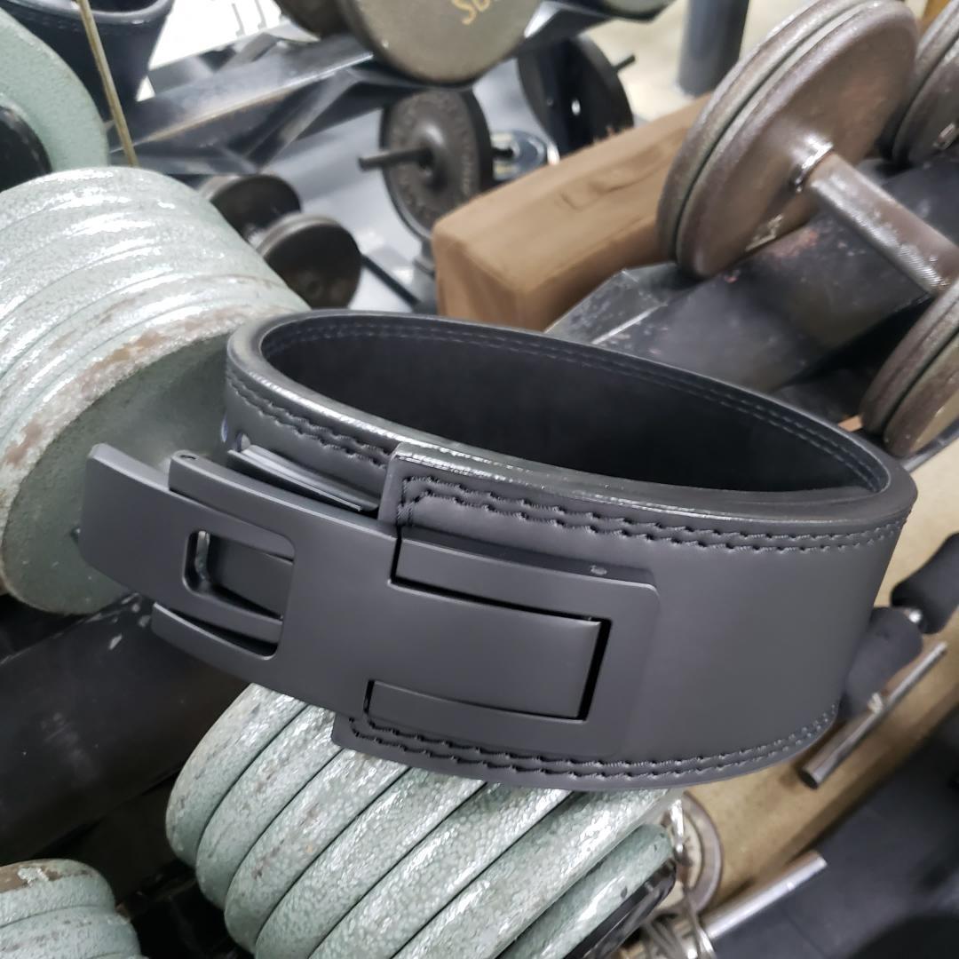 レバーアクションベルト　可変式パワーベルト オールブラック 10ｍｍ XSサイズ