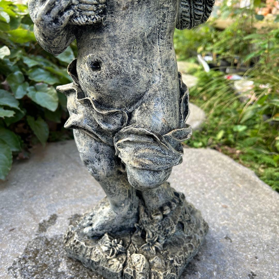 大型ガーデンオーナメント　オブジェ　元気なケルビム　新品未使用保管品