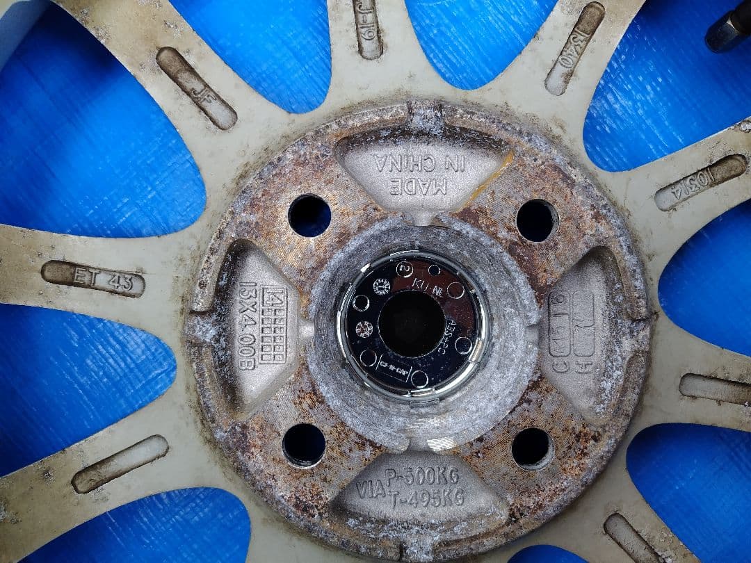 155/65R13【2/2】オールシーズンタイヤ新品、アルミホイール付、2本分割