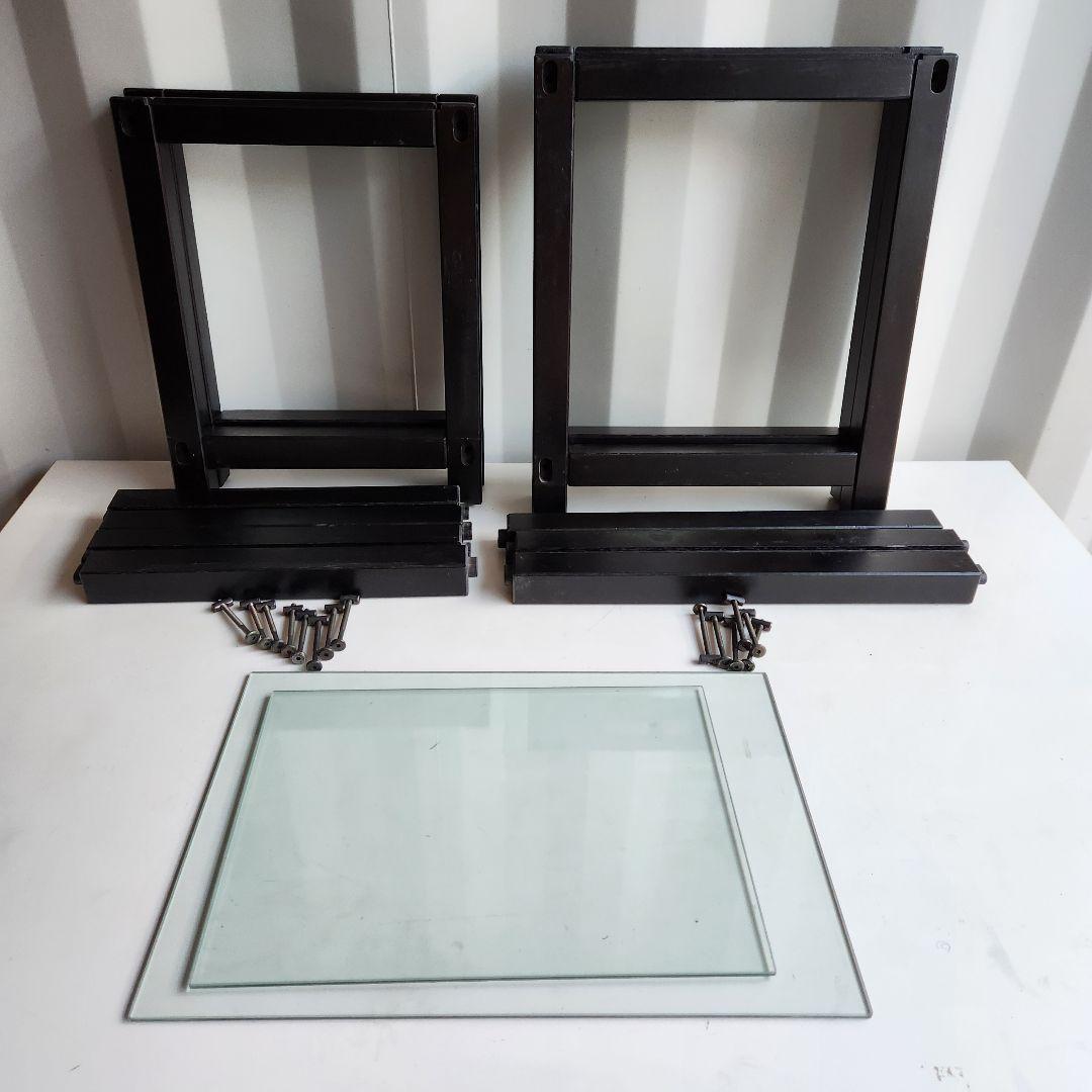 90's vintage IKEA ガラス ネストテーブル サイドテーブル　木製