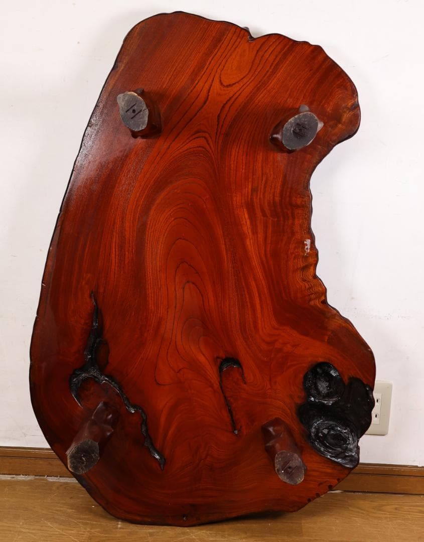 lemac　欅製　ちゃぶ台　テーブル　飾台　天板厚5.5㎝ BJ231