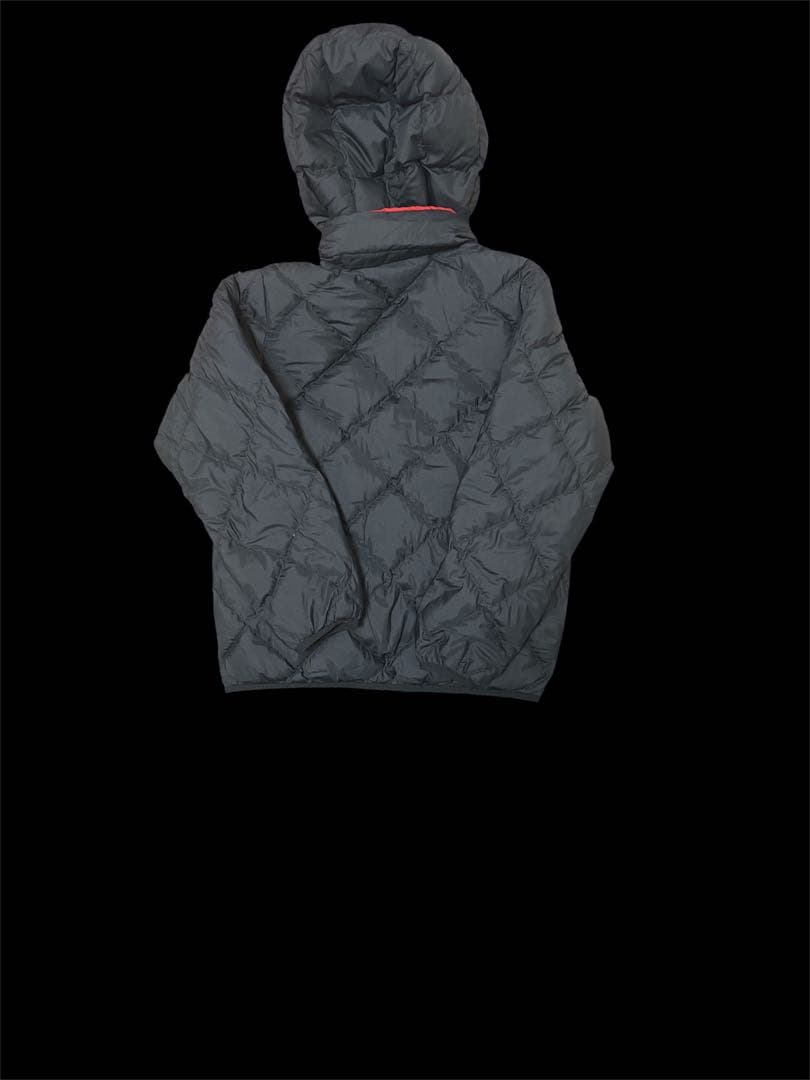 mont-bell フード付き リバーシブル ダウンジャケット ネイビー/レッド