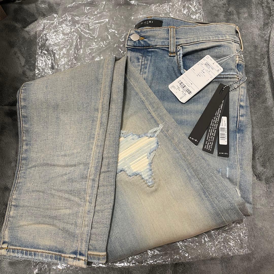 パンツ AMIRI MX1 ULTRASUEDE \"Antique Indigo\"