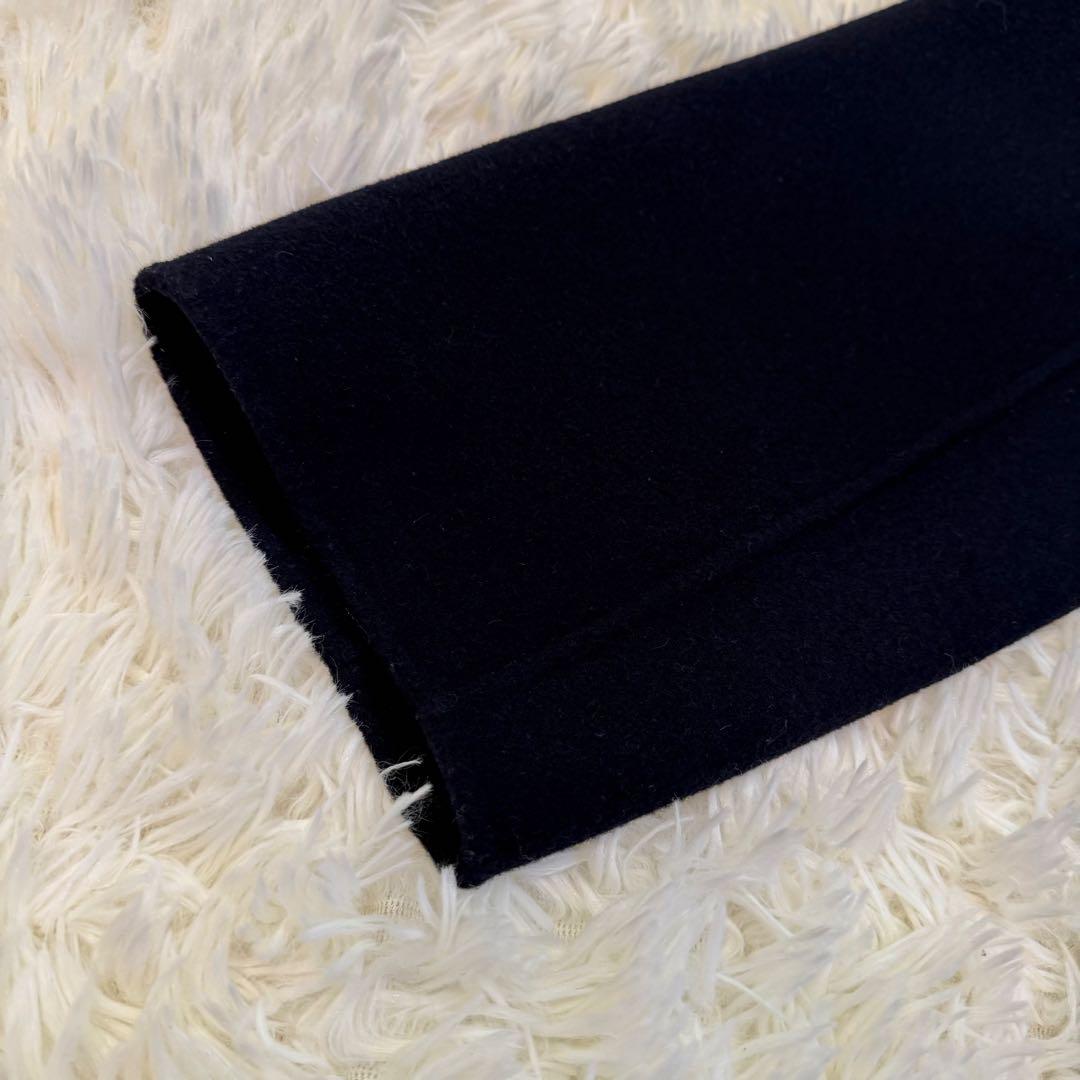 GALERIE VIE ライトメルトンスタンドカラーショートコート