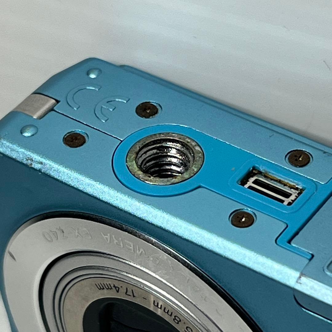 おまけ付き カシオ動作品CASIO EXILIM EX-Z40 ブルー水色