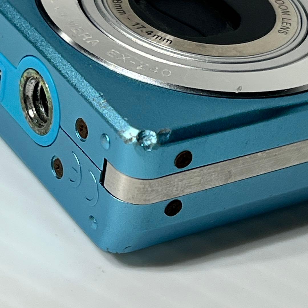 おまけ付き カシオ動作品CASIO EXILIM EX-Z40 ブルー水色