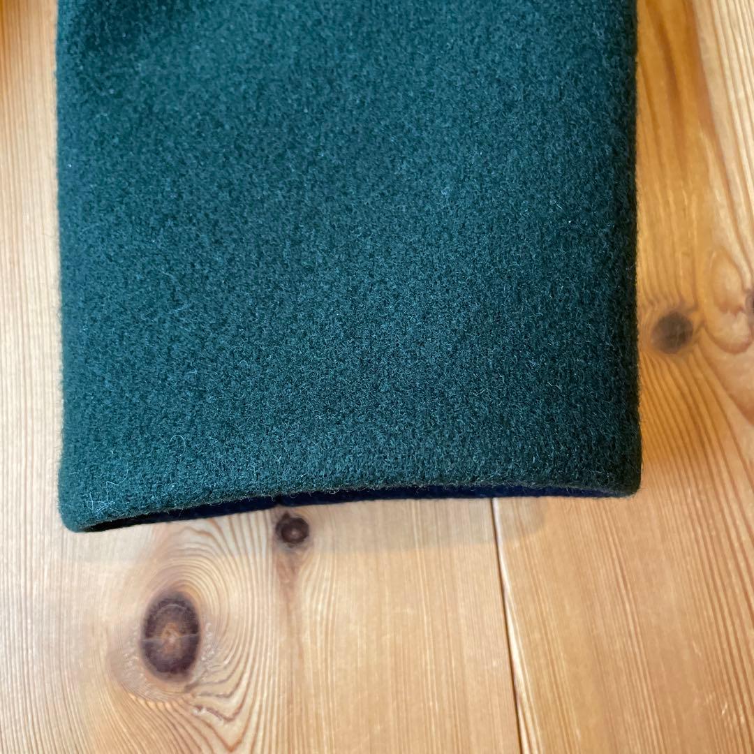 【パラスパレス】ノーカラーコート　ダークグリーン