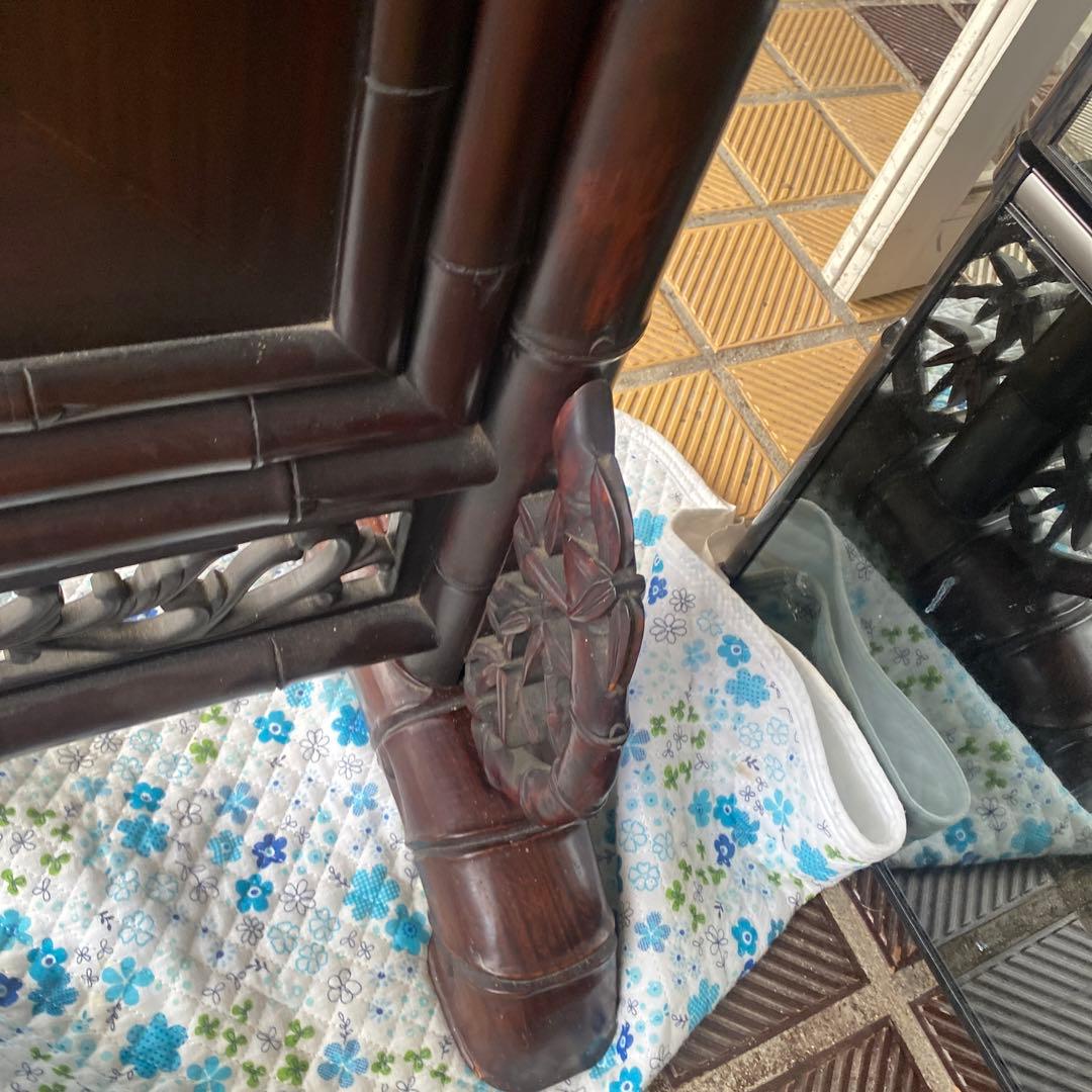 たのめる便から変更可能！気壮山河 中国美術　衝立　紫檀　唐木　竹