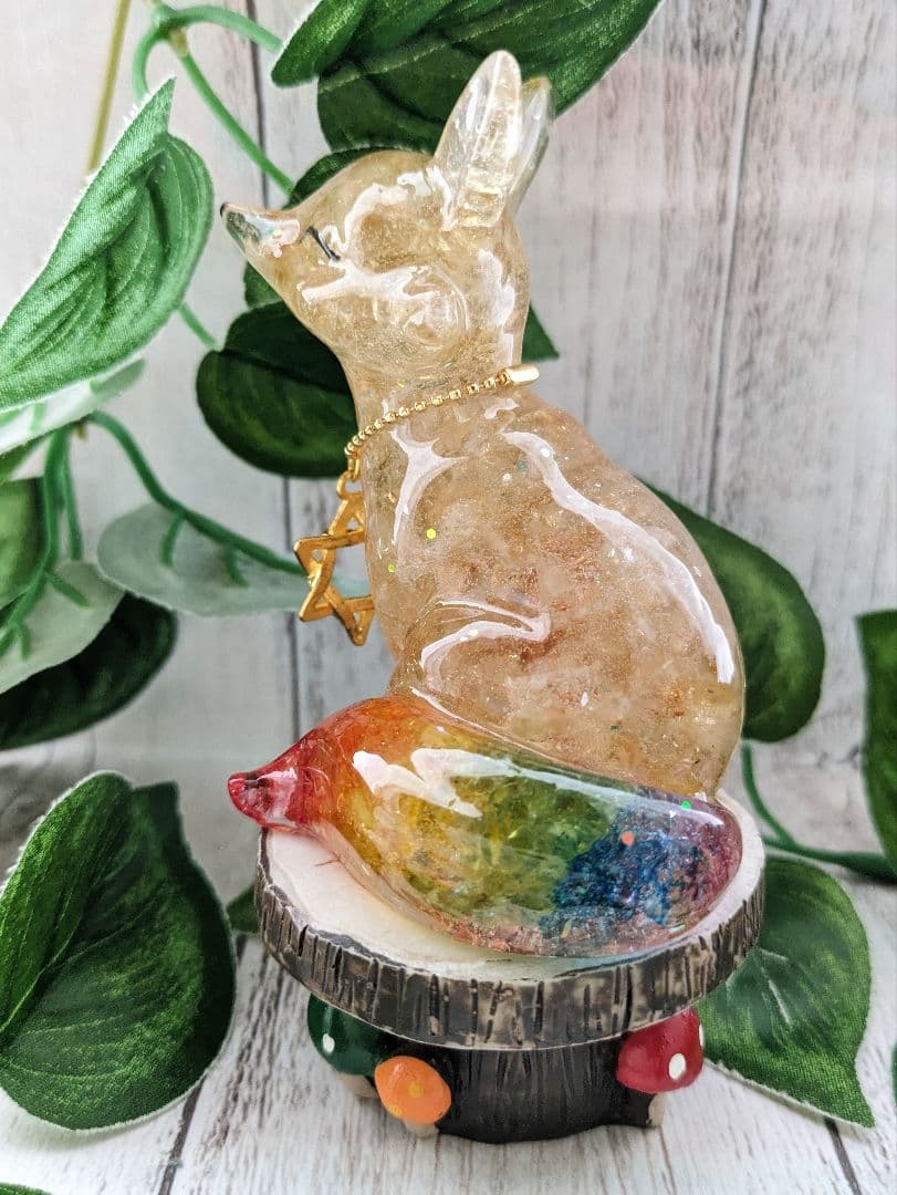 【はる】ラリマーのかめちゃん形オルゴナイト☆他３点