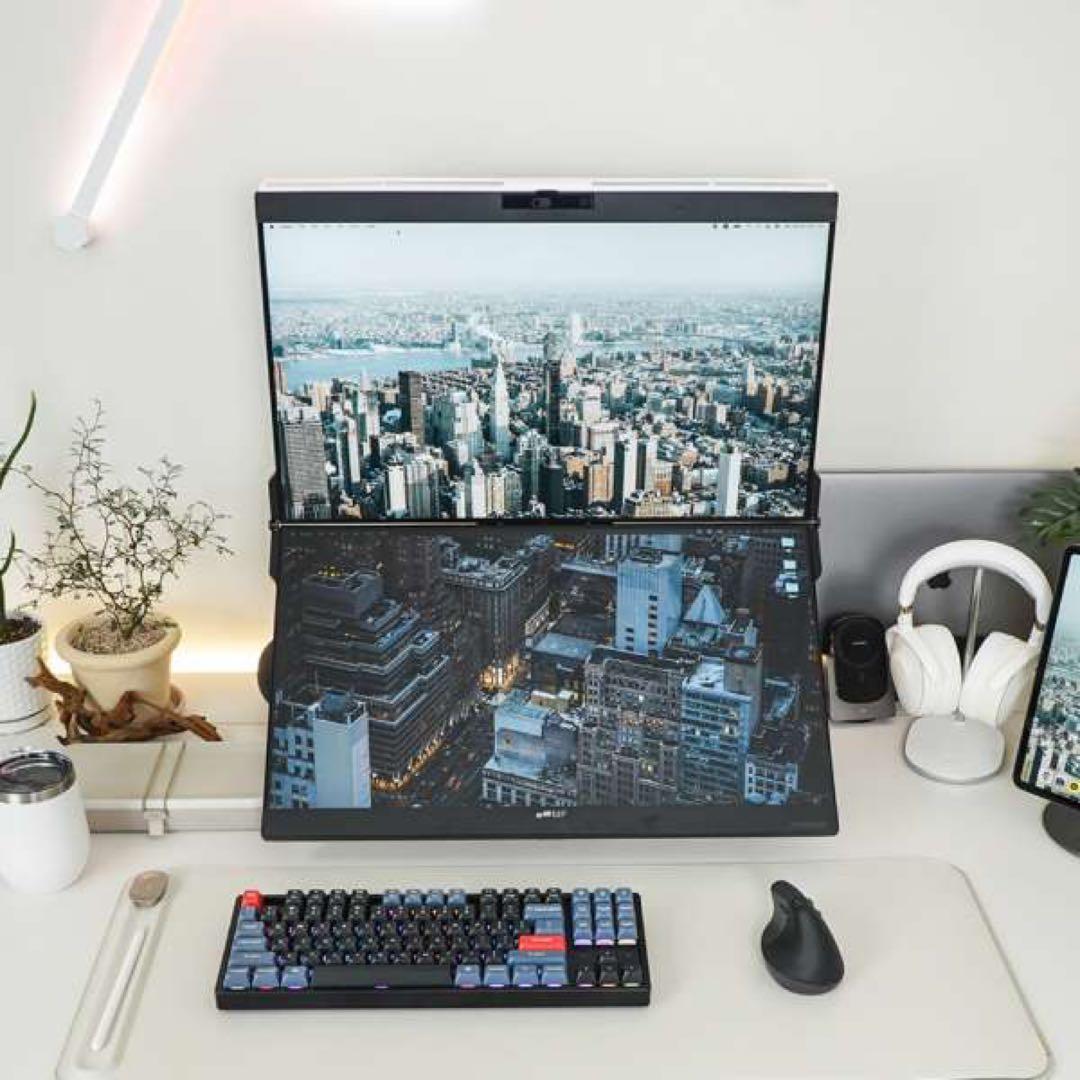 GEMINOS X 折りたたみ式デュタル 2x 24インチ WQHD モニター