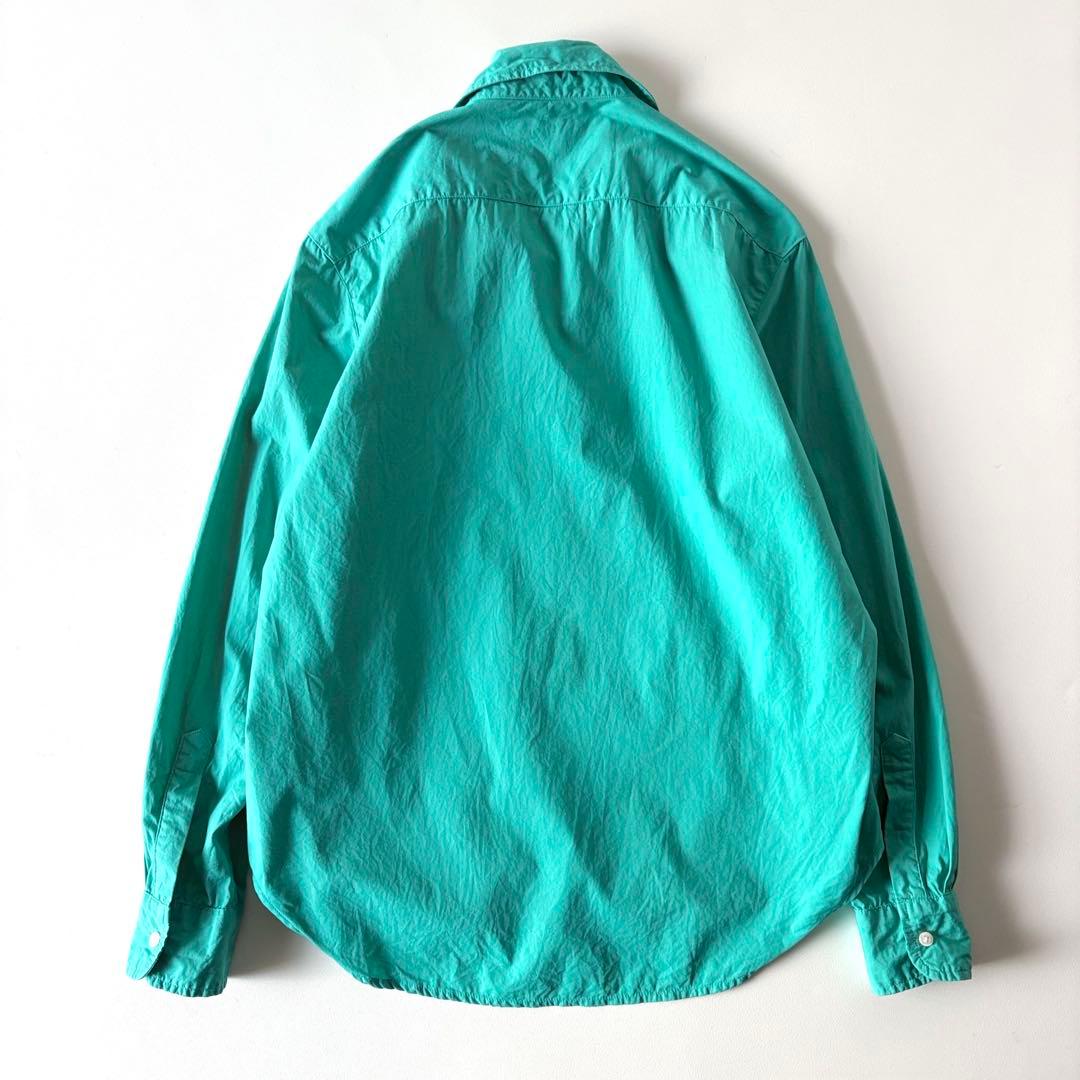 美品♡　フランク&アイリーン　Eileen　長袖　スキッパー　シャツ　XS　緑