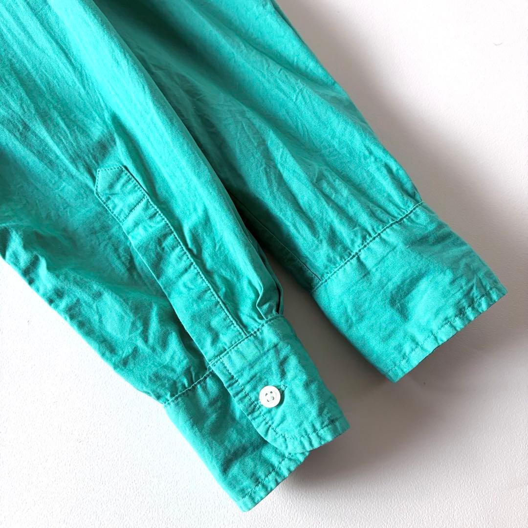 美品♡　フランク&アイリーン　Eileen　長袖　スキッパー　シャツ　XS　緑