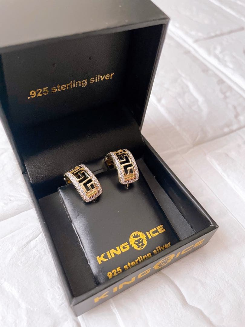 KINGICE キングアイスリング ピアス ゴールド