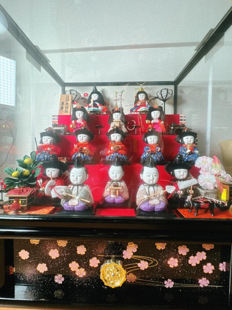 値下げ中：ひな人形【4段】アンティーク　江戸木目込　寿慶