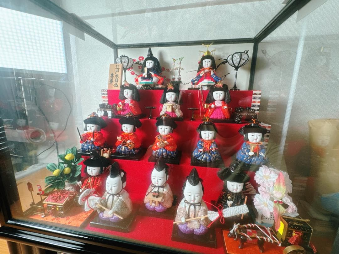 値下げ中：ひな人形【4段】アンティーク　江戸木目込　寿慶