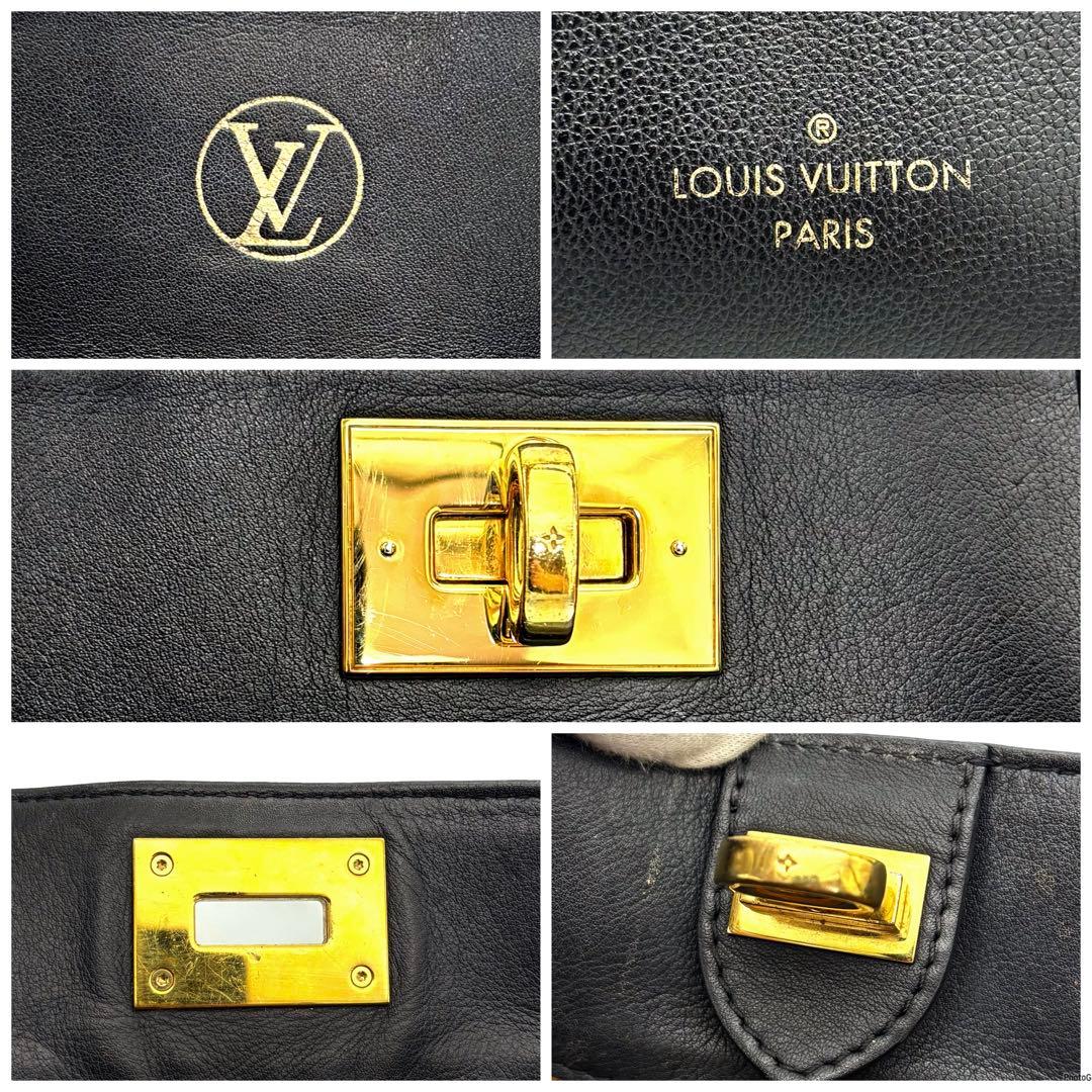 ルイヴィトン オンマイサイド MM モノグラム タフタージュ ブラック バッグ