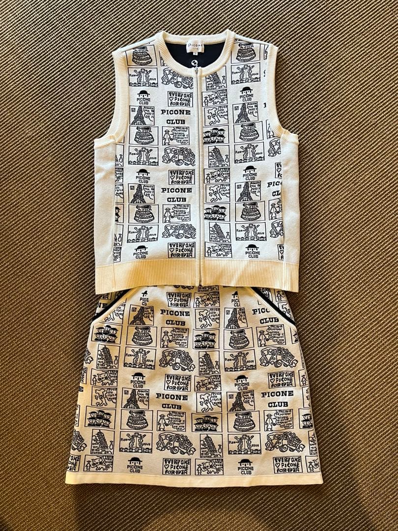 ピッコーネ　ニット　ベスト&スカート