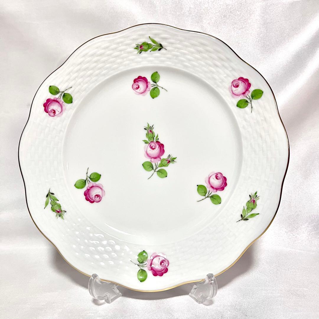 【美品】 【バラ売りOK】ヘレンド プティットローズ デザートプレート 19cm