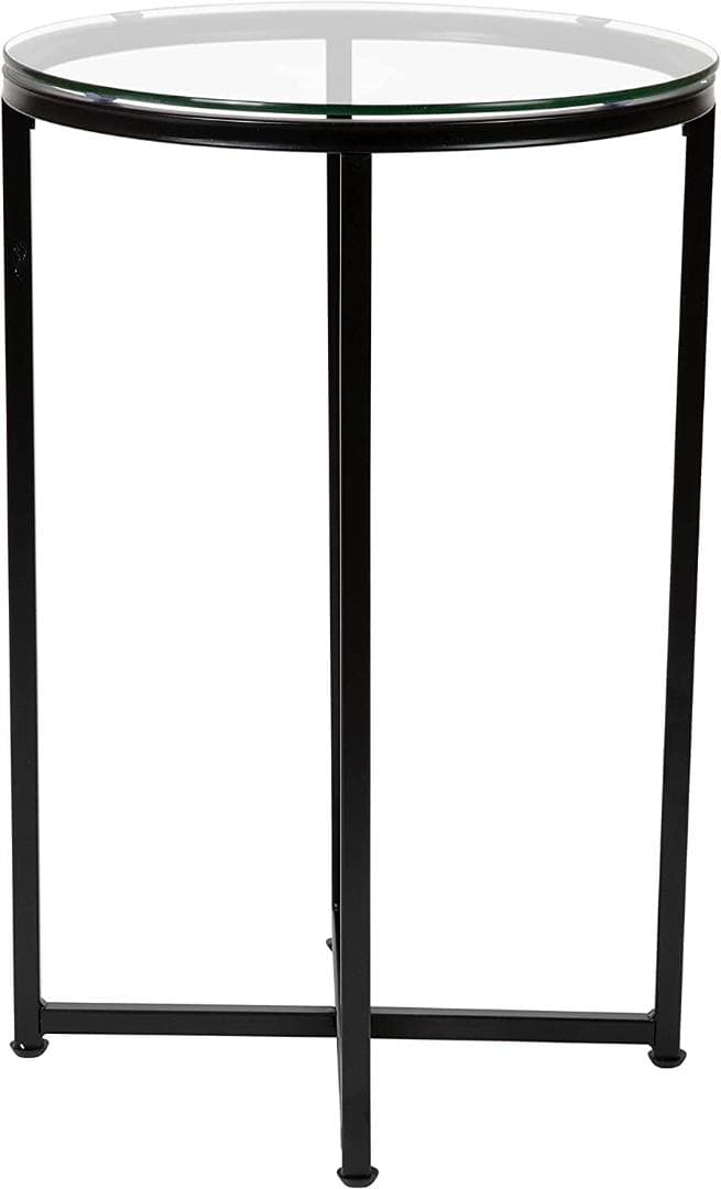 サイドテーブル 強化ガラス 多目的 モダンなデザイン