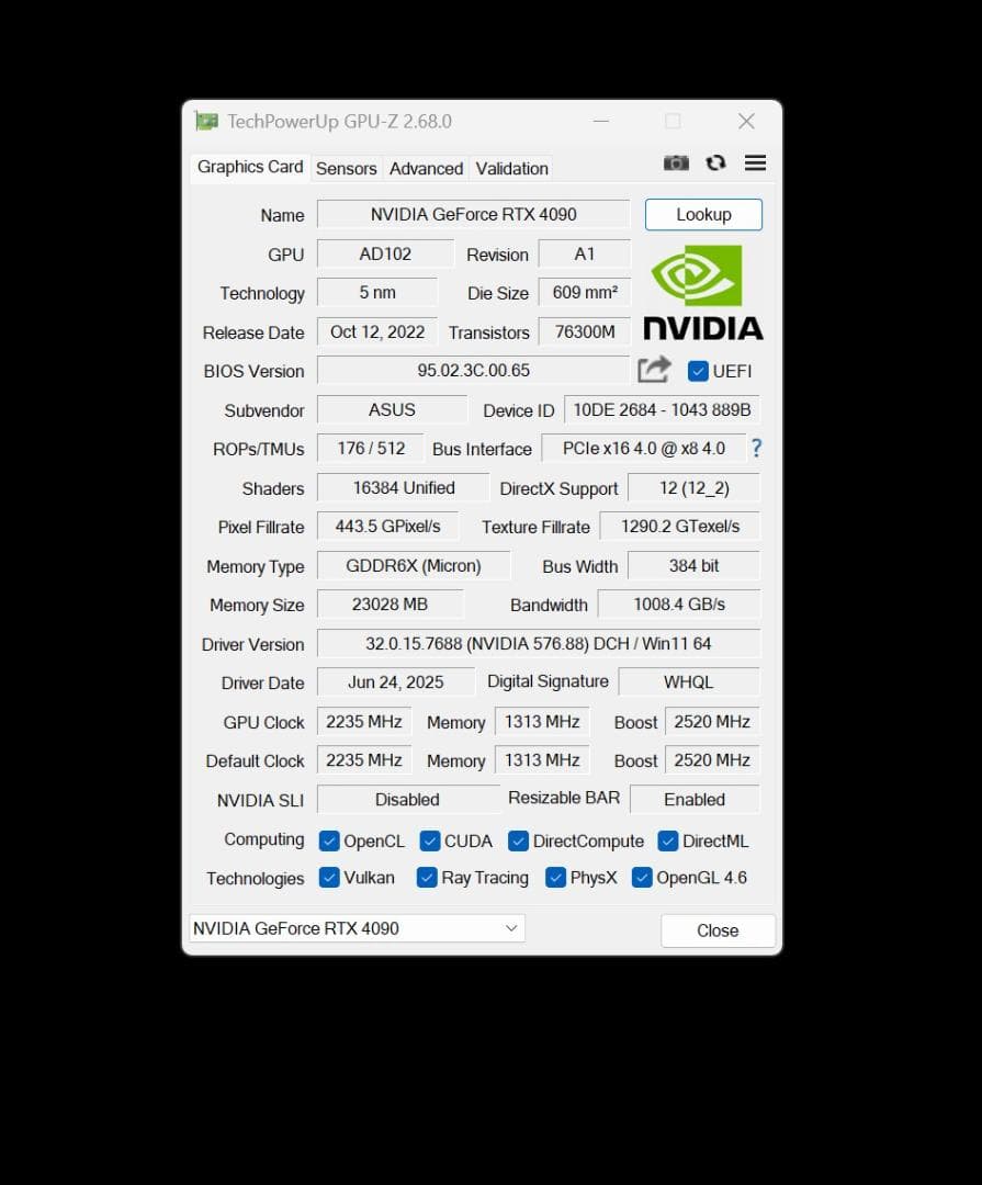 グラフィックボード・グラボ・ビデオカード ASUS TUF Gaming GeForce RTX 4090