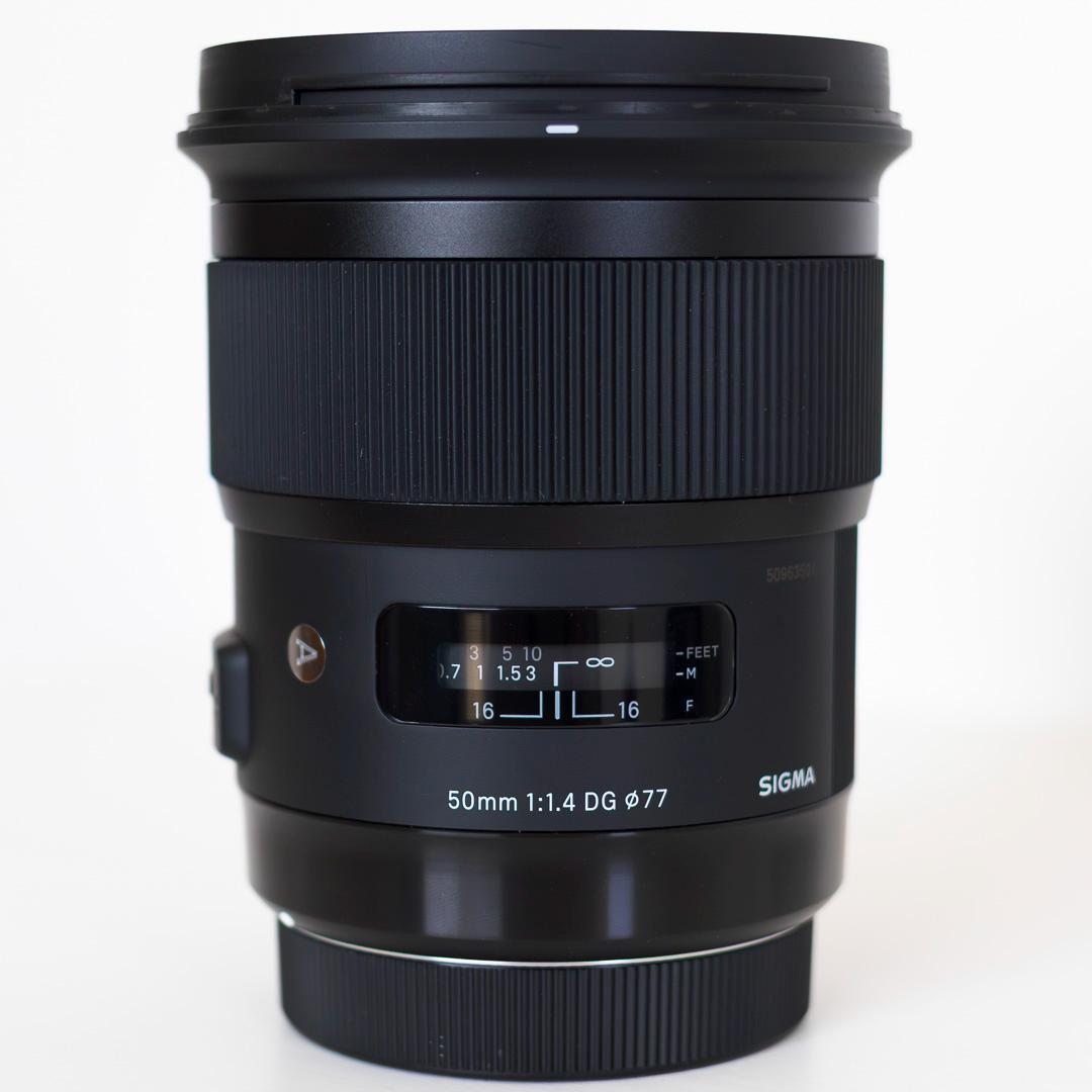 Sigma 50mm F1.4 DG HSM Canon用 保護フィルター付