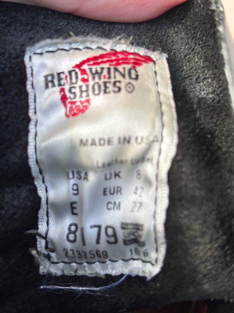 RED WING 8179 黒セッター ワークブーツ ブラッククローム