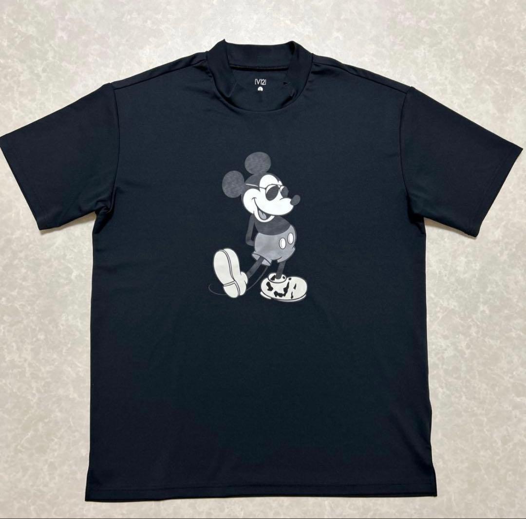 ミッキーマウス Tシャツ V TWELVE【色褪せ、毛玉無し】