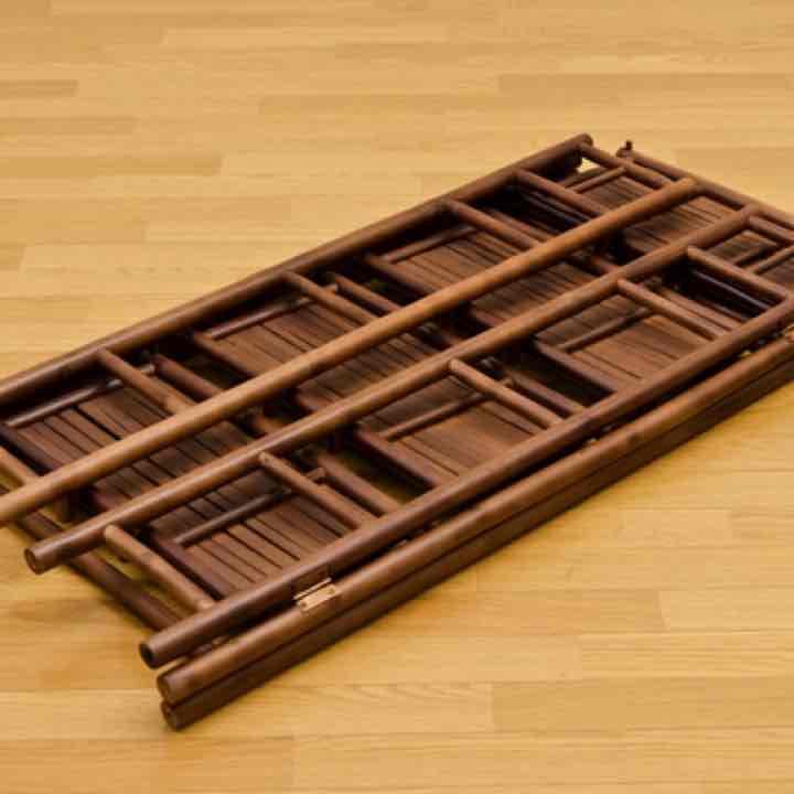 バンブー　シェルフ4段　スクエア