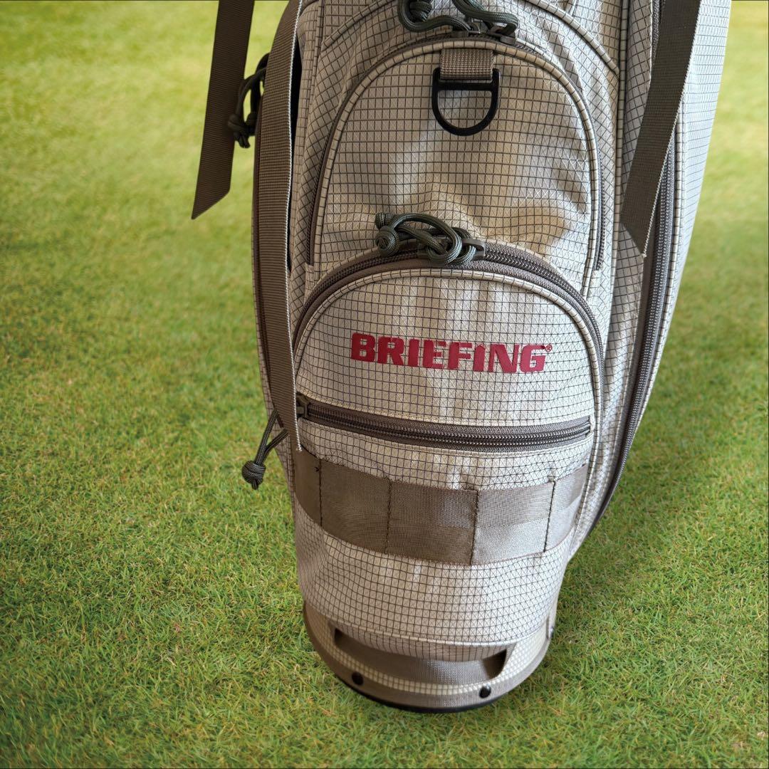ブリーフィング　キャディバッグ　CR-7 ショルダー　スタンド式　軽量　グレー