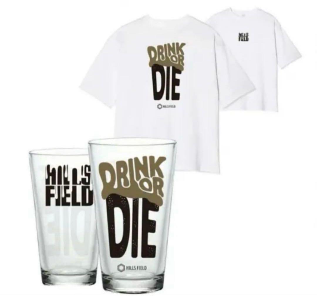 ヒルズフィールドDrink Or Dieパイントグラス＆Tシャツセット