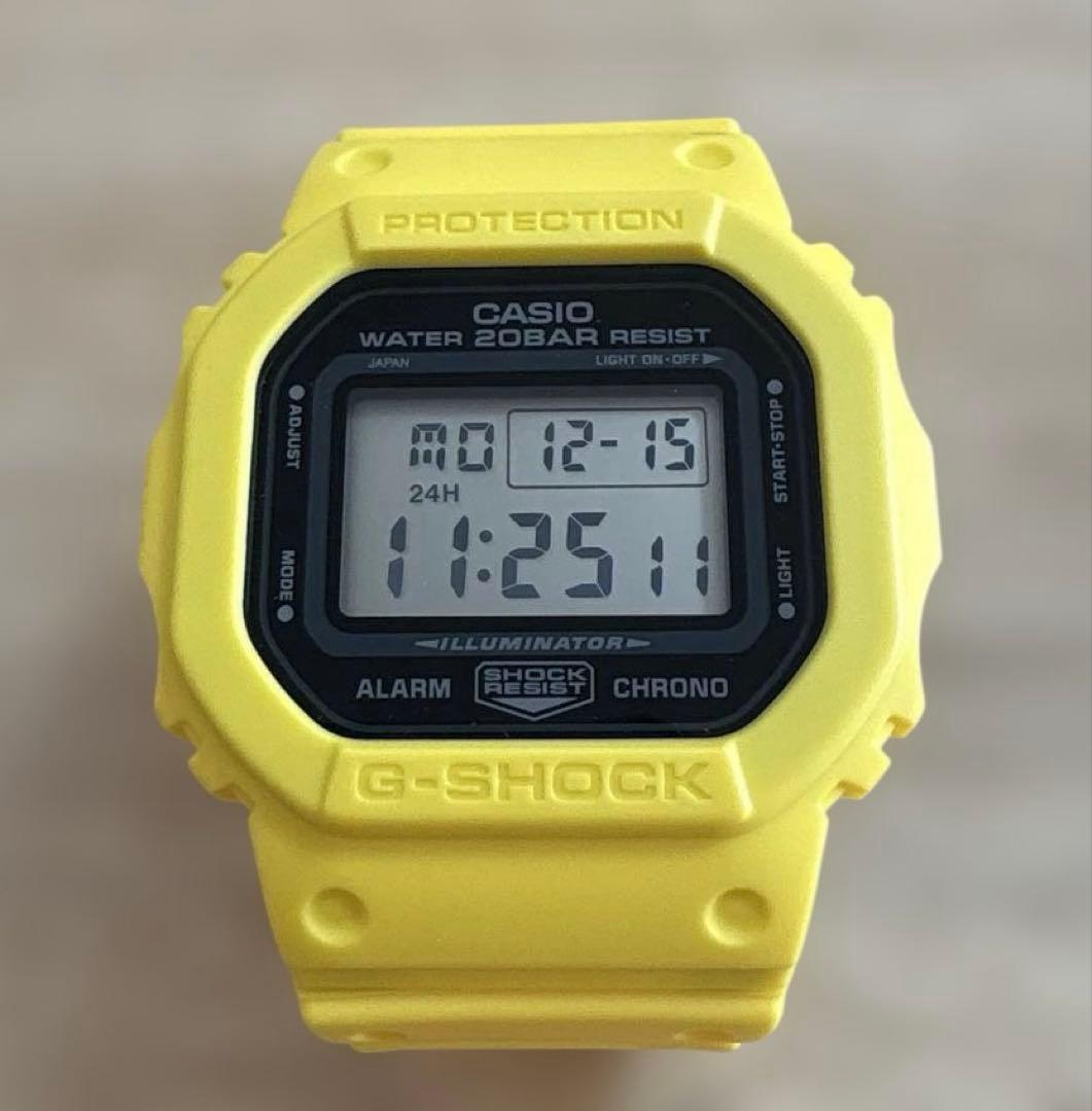 【美品・日本製】MY G-SHOCK DWE-5610 / コーションイエロー